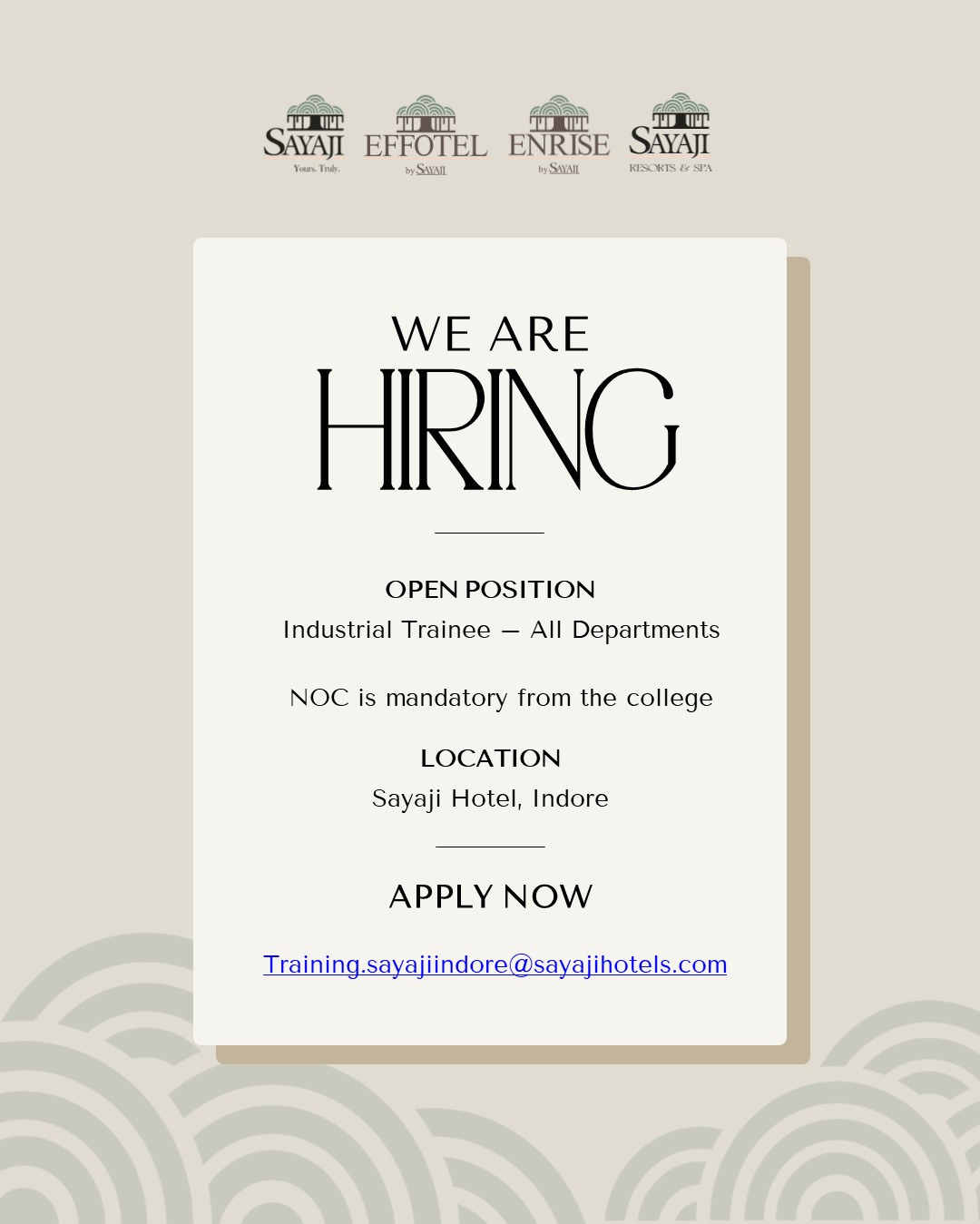 Sarovar Hotels Hospitality Careers #28